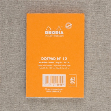 Rhodia Dot Pad- Orange, 3.38 x 3.75 inches