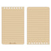 This top-spiral notebook features brown covers that house 50 sheets (100 pages) with the "universal pattern"- 1/4 inch rules with a faint 1/4 inch grid. 