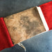 The Little Red Leather Journal Class sample Inside decorative endpaper in brown