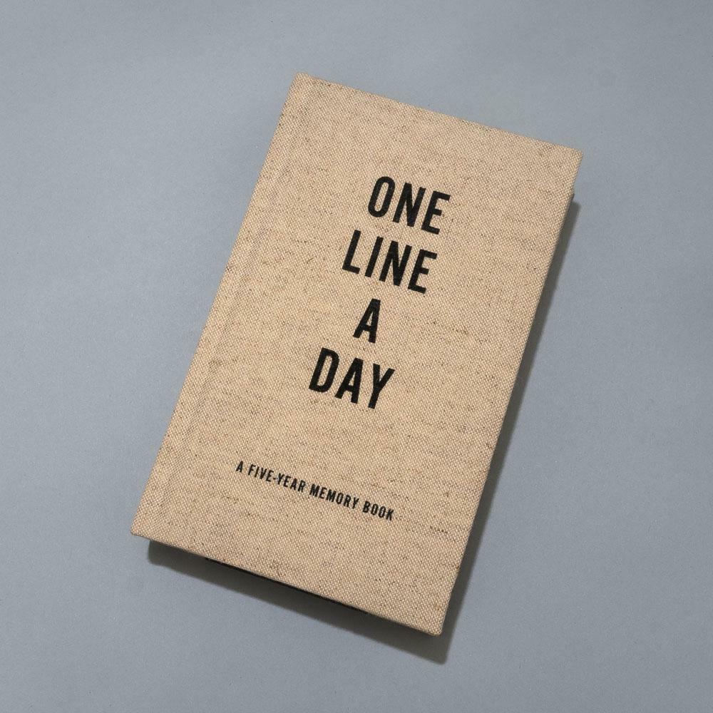 Canvas One Line a Day Guided Journal