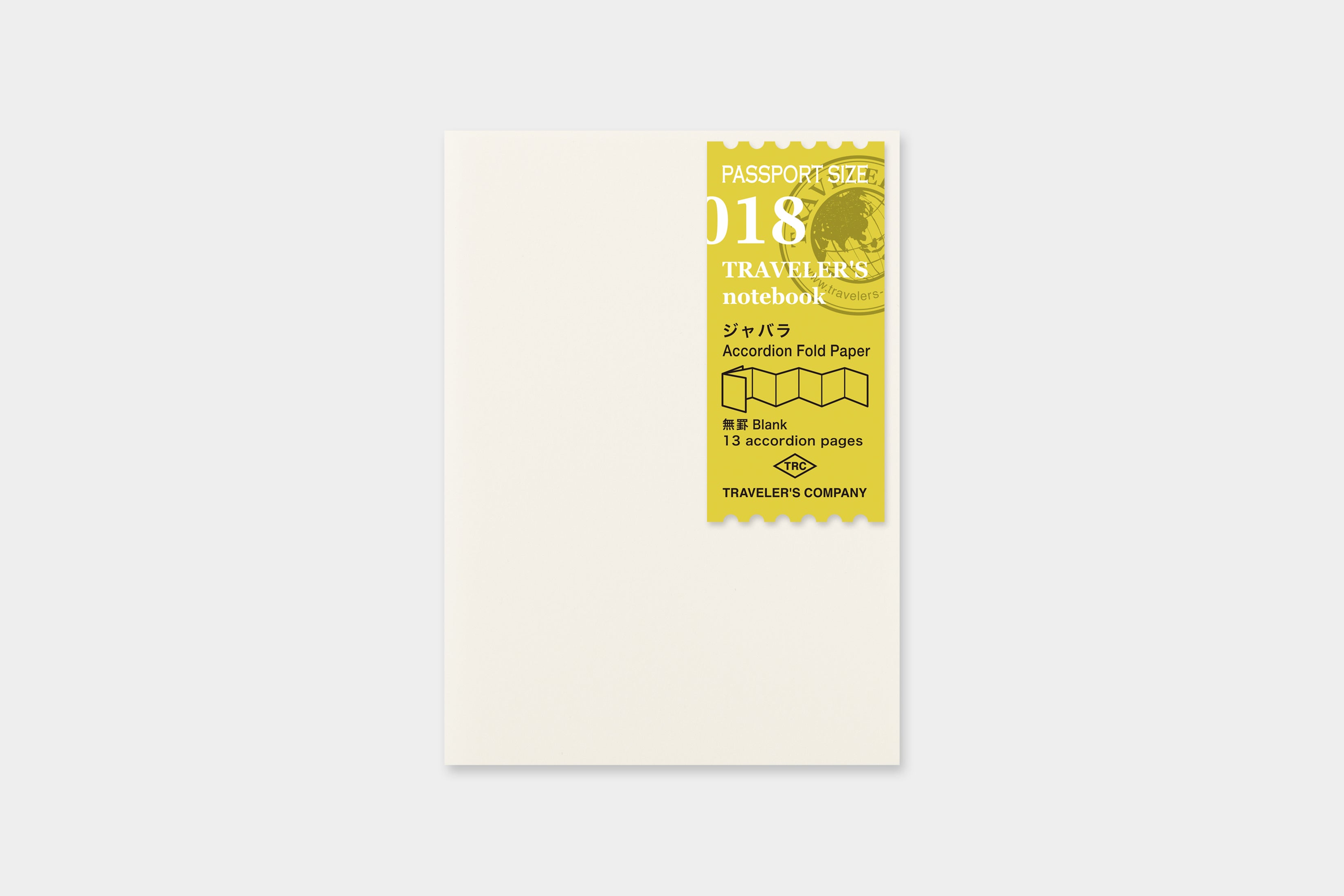 TRAVELER'S notebook Accordion Fold Paper Notebook- Passport Size