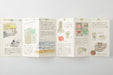 Draw, make a collage, arrange photos, tickets or labels or use the folded-out paper to write your travel itinerary, or ideas and plans for the year.