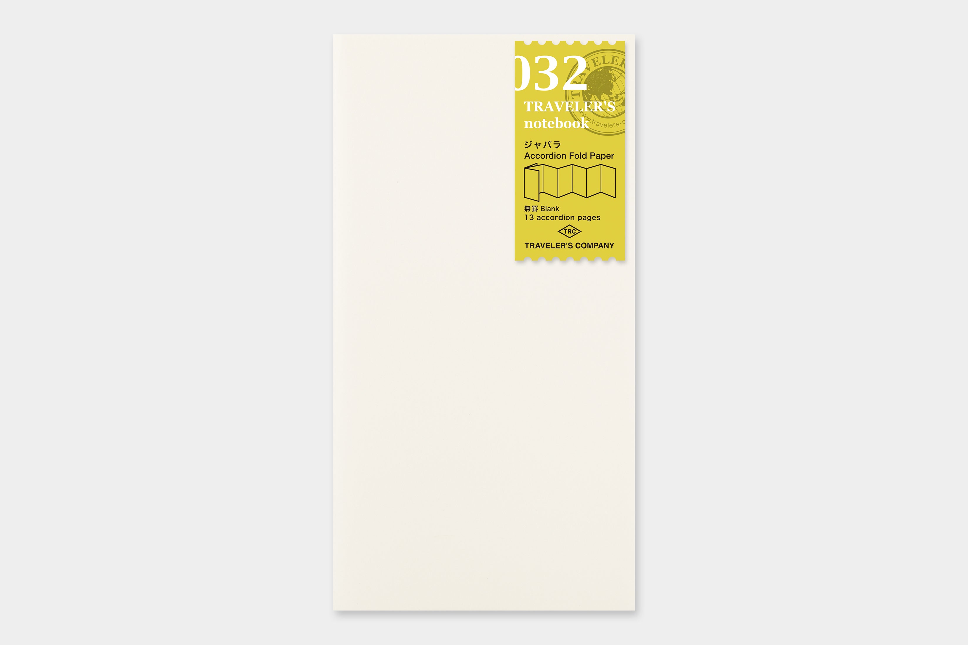 TRAVELER'S notebook Accordion Fold Paper Notebook