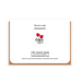 Two Hands Made- Stegossurus Thank You- A2 size greeting card measures 4.25 by 5.5 inches when folded.