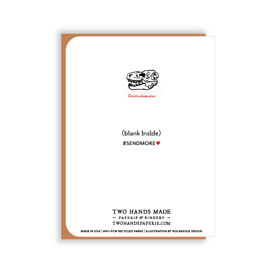 This single greeting card is blank inside, ready for your own special message. 