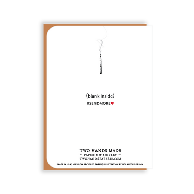 This single birthday card is blank inside, ready for your own special message. 