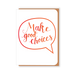 Two Hands Made- Make Good Choices- single greeting card is blank inside, ready for your own special message. 