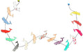 Handmade Lokta Paper Whale Garland is a great addition to a gift or decoration for a room. 