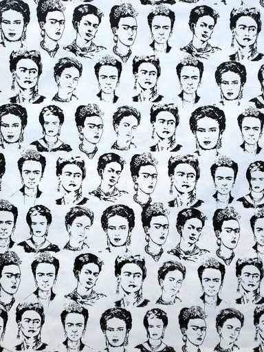 Frida Khalo Lokta Paper- Black on Cream