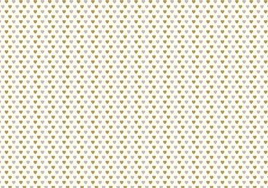 Rossi 1931 Letterpress Gold & Silver Metallic Hearts Italian Paper