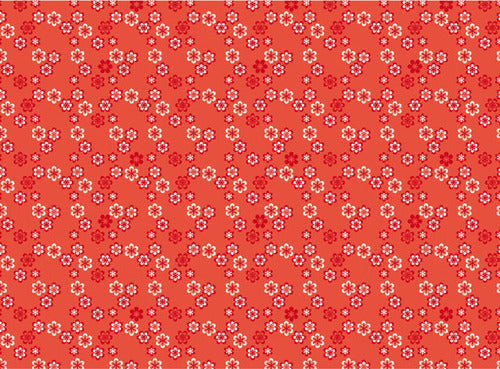 Rossi 1931 Italian Letterpress Paper- Flowers on Red