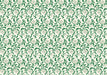 This Rossi 1931 Decorative Letterpress Paper features a repeating pattern of grey and green repeating flowers on a natural cream background.
