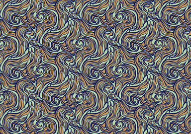 Rossi 1931 Letterpress Gold Metallic Marbled Design Paper- Mint