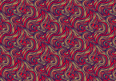 Rossi 1931 Letterpress Gold Metallic Marbled Design Paper- Scarlet Red