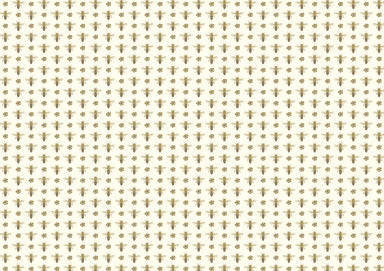 Rossi 1931 Letterpress Gold Metallic Bees Italian Paper