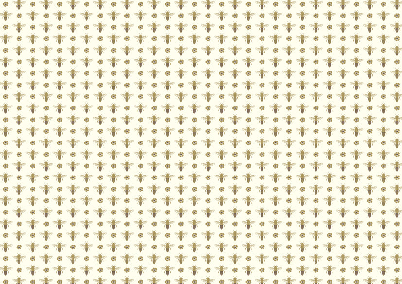 Rossi 1931 Letterpress Gold Metallic Bees Italian Paper