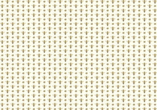 Rossi 1931 Letterpress Gold Metallic Bees Italian Paper