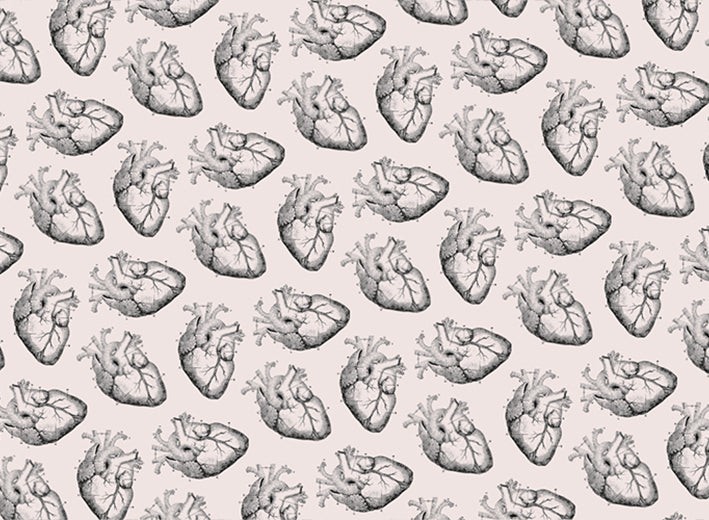 Rossi 1931 Italian Letterpress Paper- Historical Style Anatomical Heart