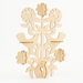 Approximate dimensions for the Floral Tree of Life: 10 3/4" high x 8" wide.