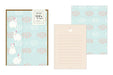 Midori Rabbit Letter Set with Stickers- set of 4