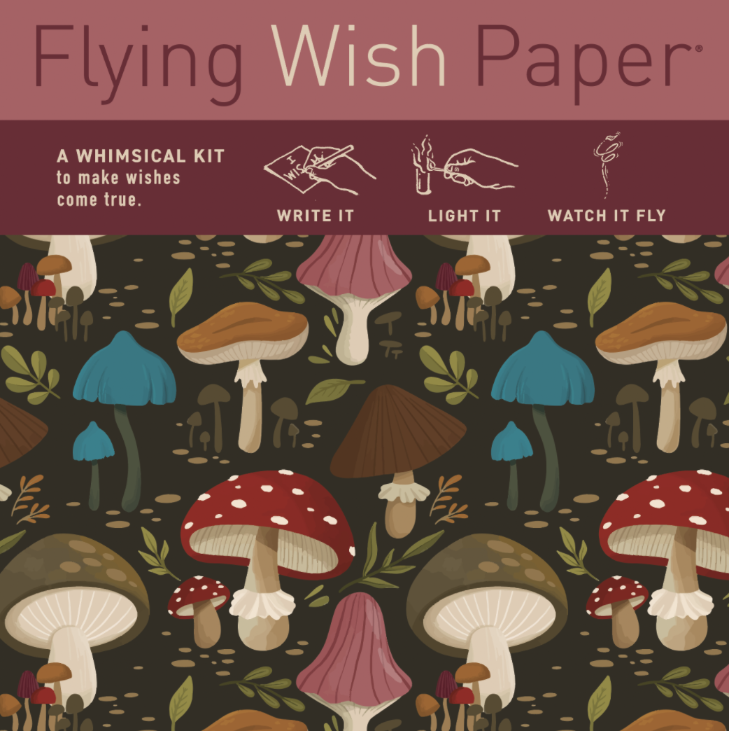 Flying Wish Paper- Mushrooms