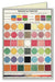 Table of colour notecard from the set. 