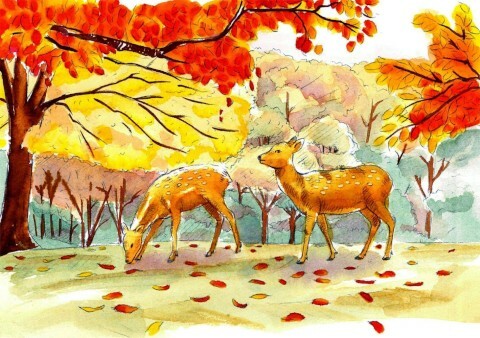 Sai Watercolor Brush Pens- Autumn Color Set of 5 (set C)