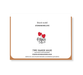 This A2 size greeting card measures 4.25 by 5.5 inches when folded. 