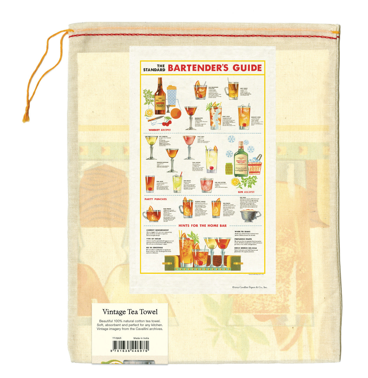 Tea towels come packaged in a hand- sewn muslin bag, making them the perfect gift. 