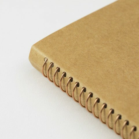 It is bound with gold rings and features a cover made of hearty kraft stock ready and waiting for personalization. 