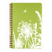 Wire binding lays flat when open or can be folded over for added support.