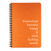 Somewhere Between... small Make My Notebook in copper.