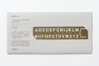 TRAVELER'S COMPANY Alphabet Brass Bookmark is the perfect accompaniment for your regular size TRAVELER'S notebook.