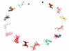 Handmade in Nepal, cut and stitched in a women's cooperative. These garlands as made from the sustainable Daphne plant. 