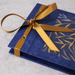 Archival Photo Book - Japanese Stab Binding class sample with gold ribbon