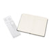 Binding style allows book to lie flat when open, making two page work possible. 