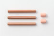 TRAVELER'S COMPANY BRASS PENCIL Refill-three pencils and two erasers. 