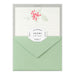 Midori Letterpress Red Bouquet Letter Set