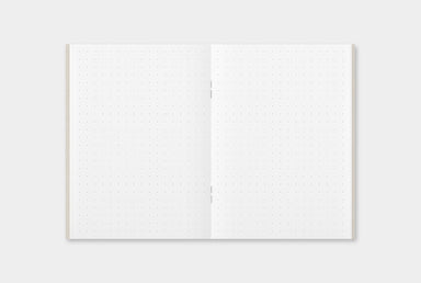The paper in the Dot Grid refill is the standard, smooth MD paper that is found in other TRAVELER'S notebook refills, with a white finish. 