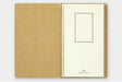 Traveler's Company Spiral Ring Paper Pocket Notebook contains 16 sheets and 32 pockets total.