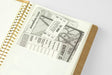 Paper Pocket Notebook measures approximately 8 1/2 inches tall by 5 inches wide. 