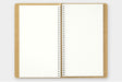 The Traveler's Company Spiral Ring Watercolor Notebook has 20 sheets (40 pages) of heavyweight paper ready for your paint, pen, pencil, photographs, postcards, or any ephemera from your travels.