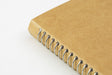 The Midori Spiral Ring Watercolor Notebook has silver spiral binding. 