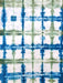 Tie Die Lokta Paper- Blue and Green Rectangles