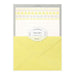 Midori Letterpress Yellow Flowers Letter Set