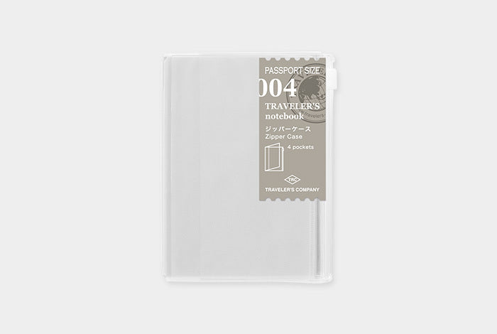 Midori Traveler's Notebook Refill- Passport Size-  Zipper Pocket allows you to store tickets or art supplies. 